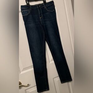 Outdoor Kids Dark Wash Denim Girl’s Size 12 Jeans Straight Leg Relaxed Fit!!